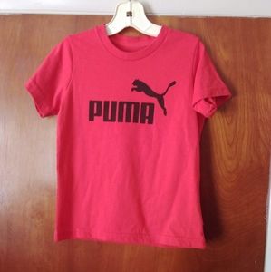 Puma Red Short Sleeve Shirt kids size 5